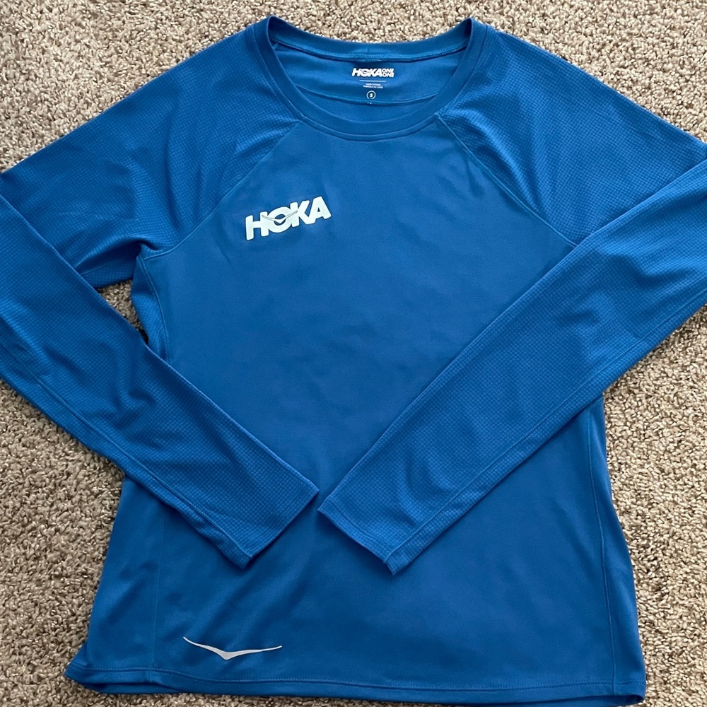 Hoka Performance Blue Long Sleeve Top